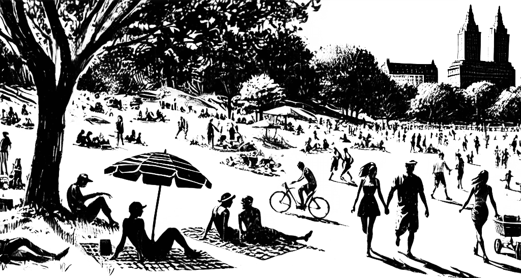 central park sketch